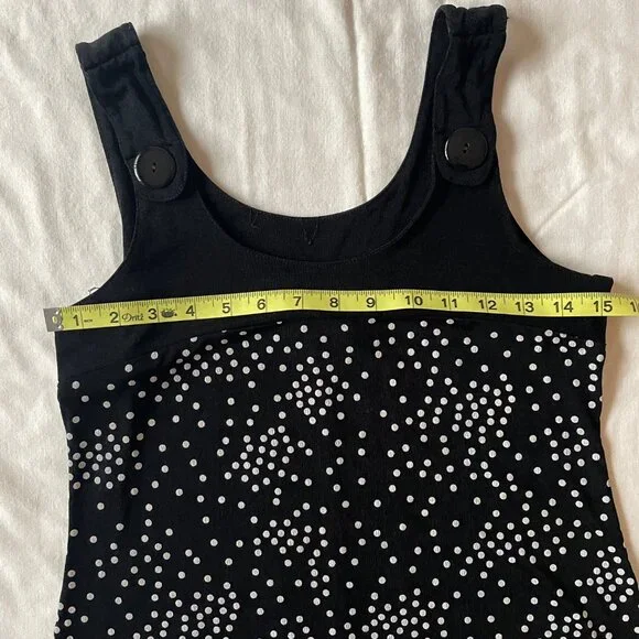 Jessica Polka Dot Black & White 60s Style Mod Midi Dress - Picture 10 of 13